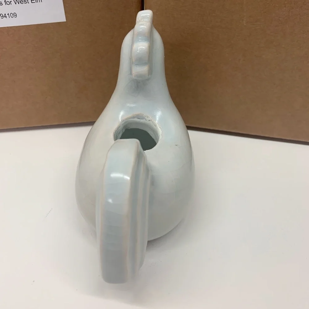 West Elm 2/$18 Chicken White Candle Taper Holder